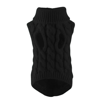 Knitted Pet Sweater for Cats & Small Dogs — 7 Colours, XS–XL