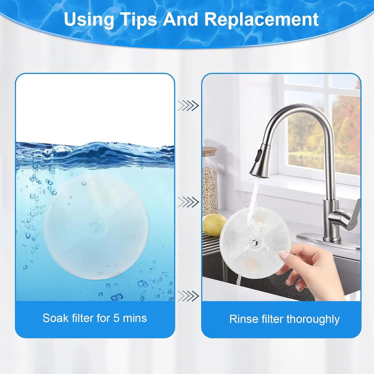 Activated Carbon Replacement Filter Chip Kit for Cat Water Dispensers — 5pc / 10pc