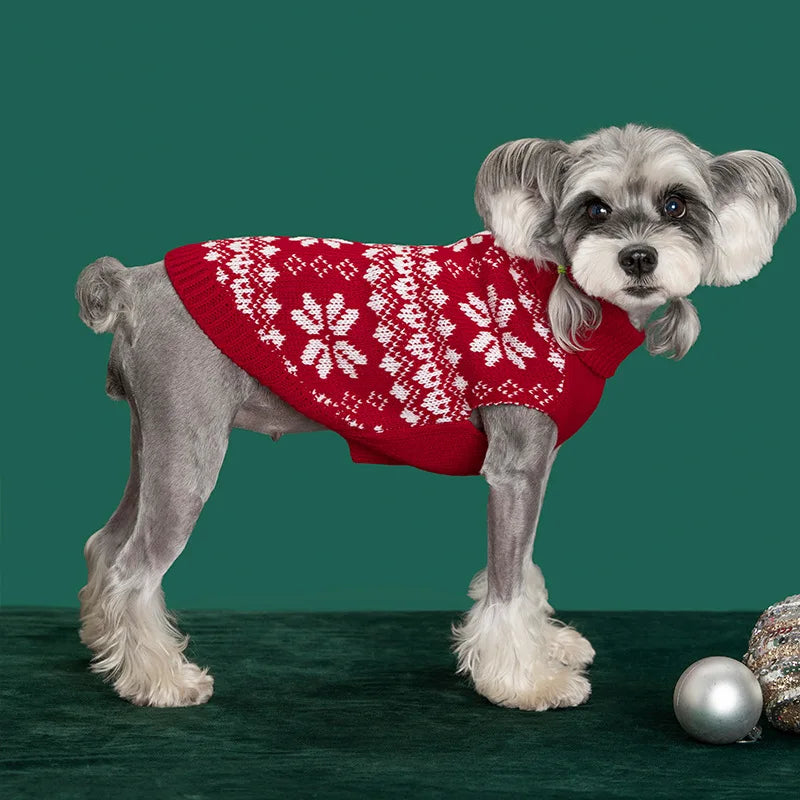 Christmas Pet Sweater, Hoodie & Scarf — Festive Warm Clothes for Dogs & Cats