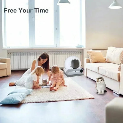 65L Self-Cleaning Automatic Cat Litter Box — App Control, Ionic Deodoriser, Fully Enclosed