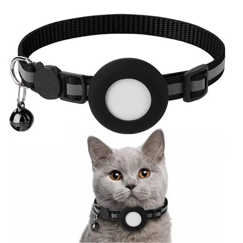 Reflective Breakaway Cat Collar with AirTag Holder & Bell
