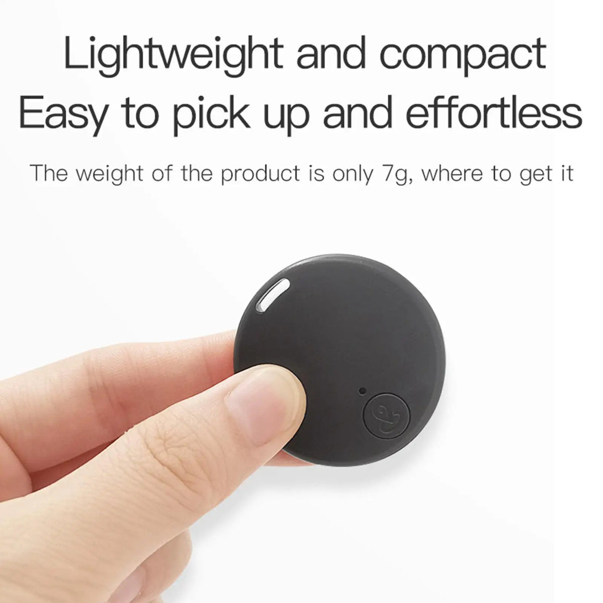 Round Bluetooth Anti-Lost Tracker Tag for Pets, Keys & Bags