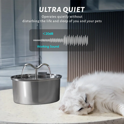 3.2L Cat & Dog Water Fountain with Triple Filtration System — Multi-Pet Drinking Bowl