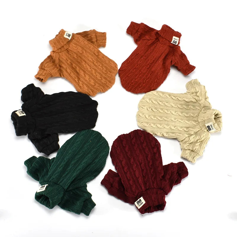 Knitted Turtleneck Dog Sweater