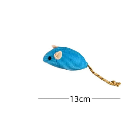 Catnip Mouse Toys with Rattle