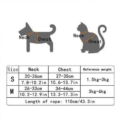 Adjustable Harness & Collar for Kittens and Small Pets