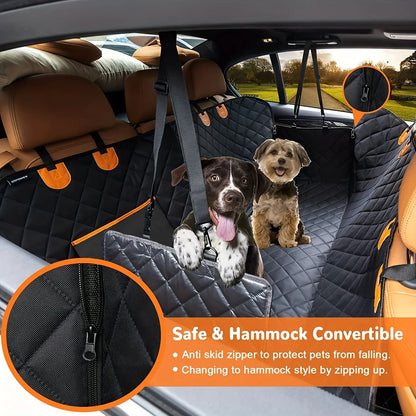 600D Heavy Duty Waterproof Dog Car Hammock Seat Cover – Scratch-Proof