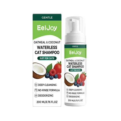 Coconut No-Rinse Dry Shampoo for Cats & Dogs — Sensitive Skin Foam Cleanser with Odour Control