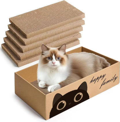 Cardboard Cat Scratching Pad & Bed Combo