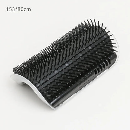 Cat Self-Grooming Wall Corner Brush - Massage & Hair Removal Tool