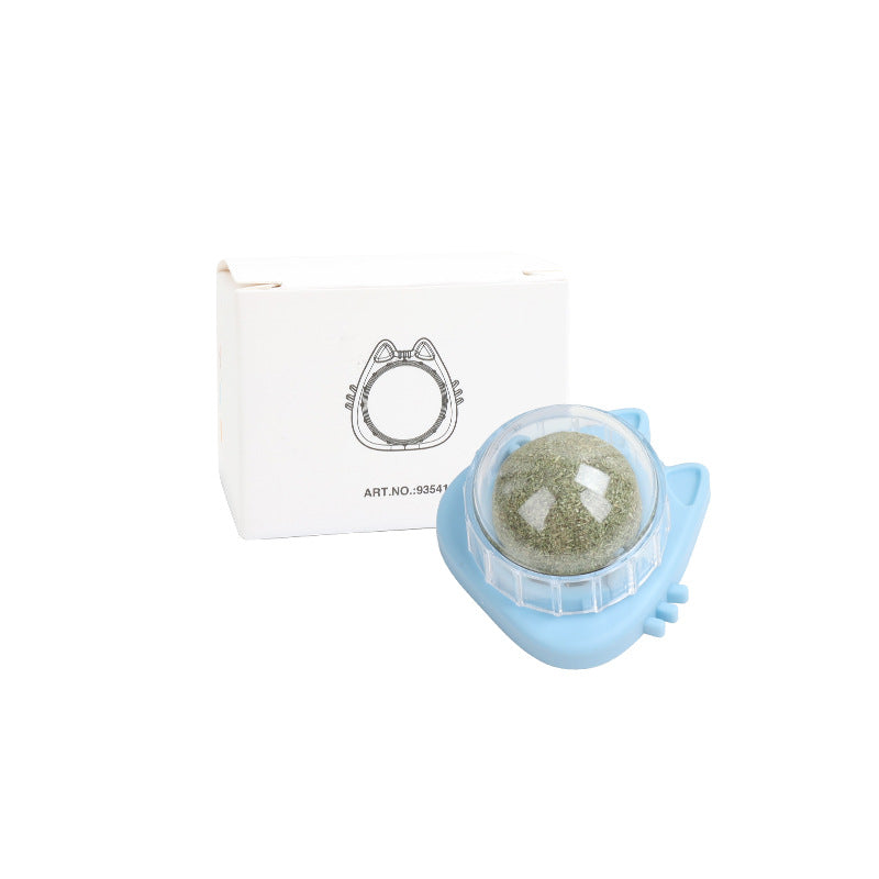 Catnip Wall Ball - Natural Edible Cat Mint Toy for Hairball Relief