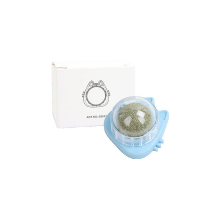 Catnip Wall Ball - Natural Edible Cat Mint Toy for Hairball Relief