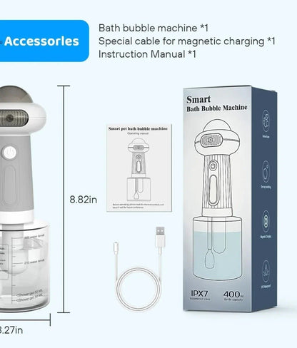 Electric Foaming Pet Shampoo Dispenser for Dogs & Cats