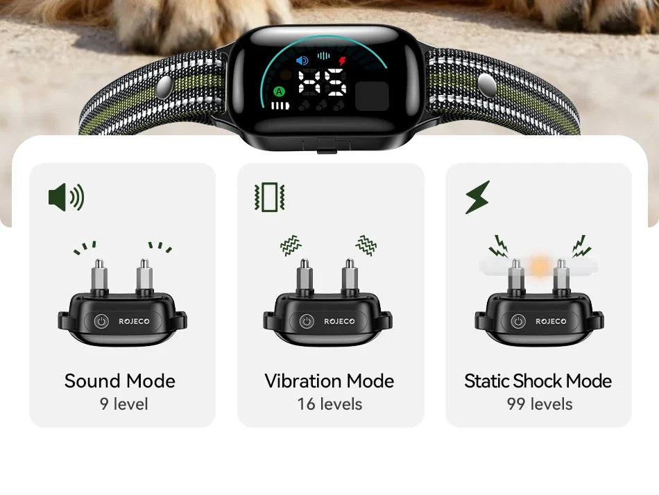 1000m Remote Dog Training Collar with Vibration & Bark Control