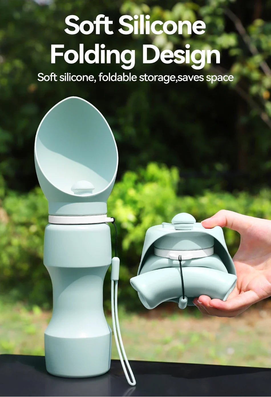 Portable Pet Water Bottle - Leakproof Travel Drinking Bowl