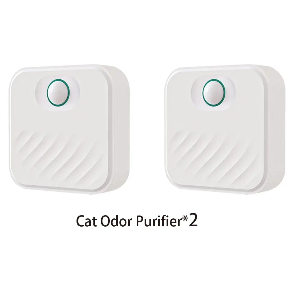 Smart Cat Litter Box Odor Purifier - Rechargeable Air Deodorizer