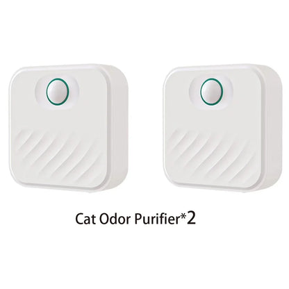 Smart Cat Litter Box Odor Purifier - Rechargeable Air Deodorizer