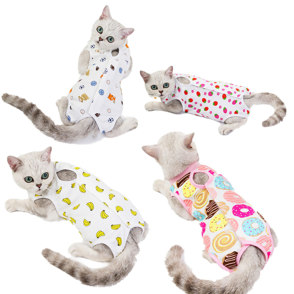 Post-Surgery Recovery Jumpsuit for Cats & Small Dogs