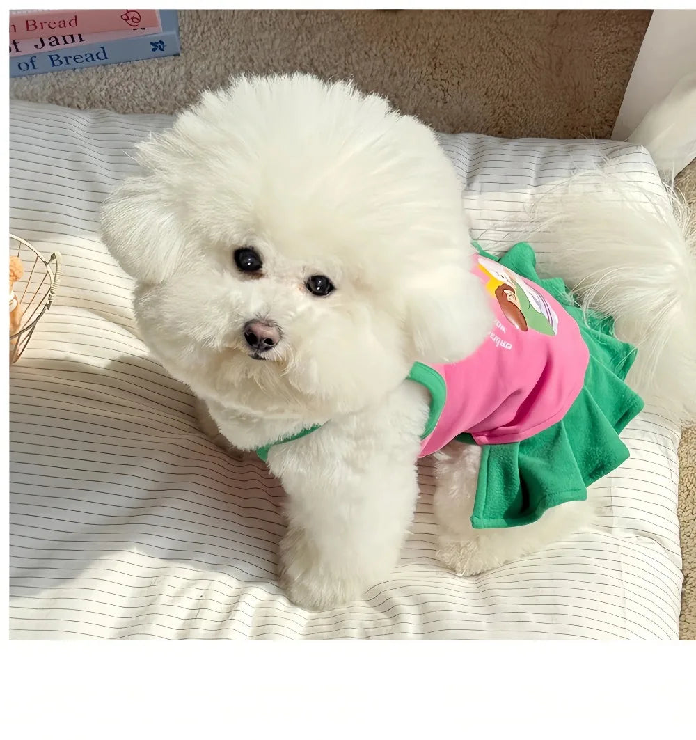 2-in-1 Cooling Slip Dress & Vest for Small Dogs & Cats | Breathable Summer Princess Skirt for Chihuahuas & Puppies