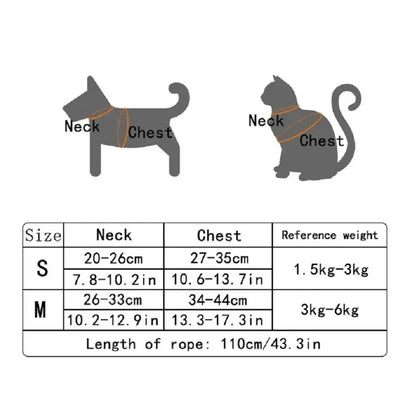 Adjustable Harness & Collar for Kittens and Small Pets