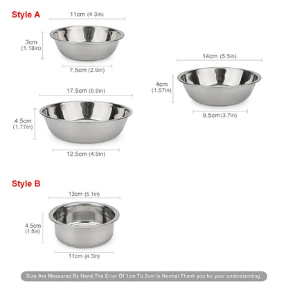 Stainless Steel Pet Food & Water Bowl