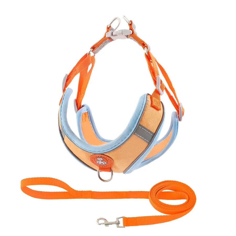Breathable Reflective Dog Harness - Adjustable for Small Dogs & Puppies