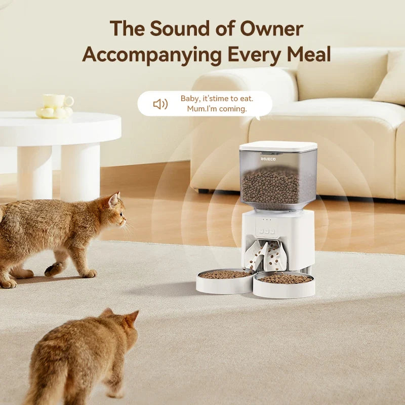 4.5L Smart Wi-Fi Automatic Pet Feeder with App Control