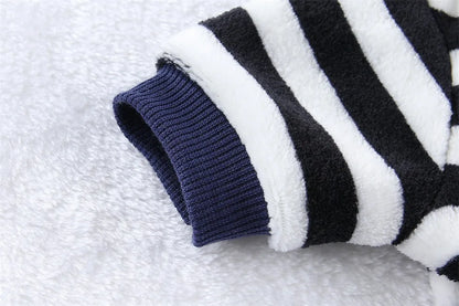 Soft Fleece Jumpsuit with Leash Ring for Small, Medium & Large Dogs & Cats
