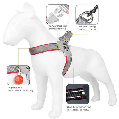 No-Pull Reflective Dog Vest Harness with Handle