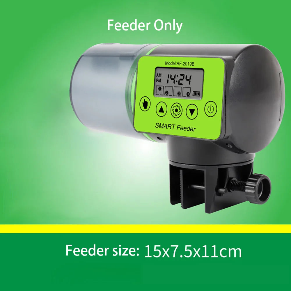 Automatic Fish Feeder - Digital Timer for Aquarium & Turtle Tank