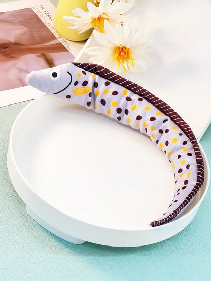 Eel-Shaped Catnip Toy