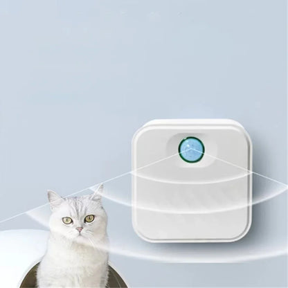 Smart Cat Litter Box Odor Purifier - Rechargeable Air Deodorizer