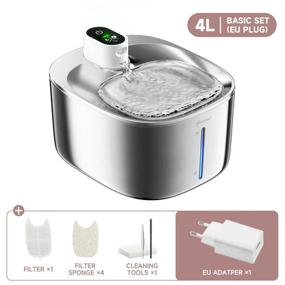 4L Wireless Auto Sensor Pet Water Fountain for Cats & Dogs