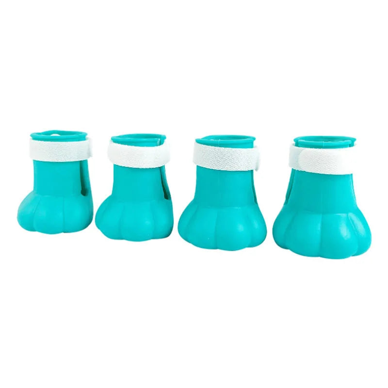 Anti-Slip Pet Paw Protectors - 4 Pack