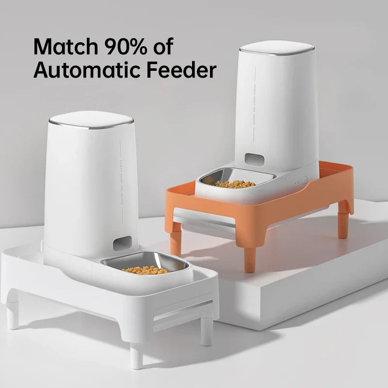 Adjustable Height Elevated Holder for Automatic Pet Feeders