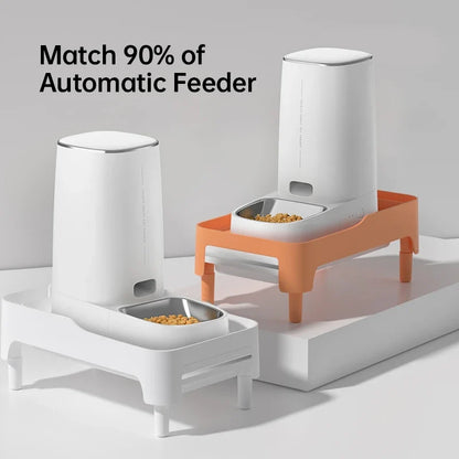 Adjustable Height Elevated Holder for Automatic Pet Feeders