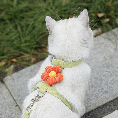 Breathable Adjustable Harness & Leash Set for Cats and Small Dogs