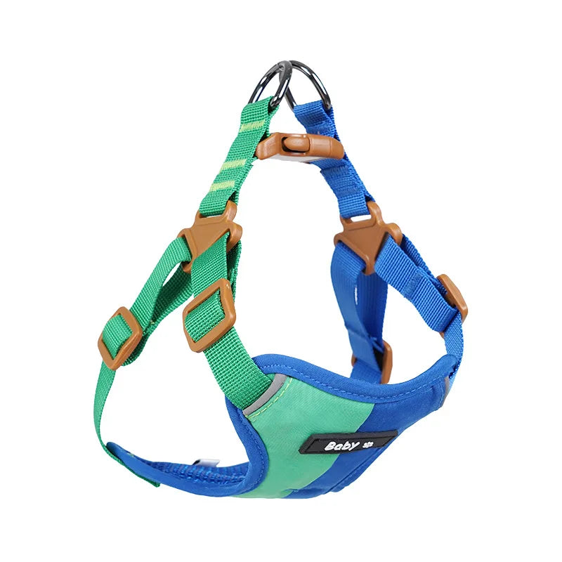 Reflective Adjustable Harness & Leash Set for Small & Medium Dogs & Cats