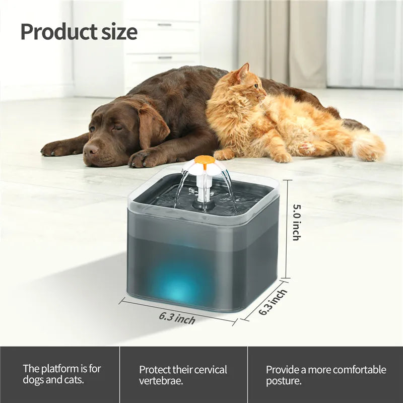 Smart WiFi Pet Feeder and Water Fountain Combo - 3.5L Food + 2L Water