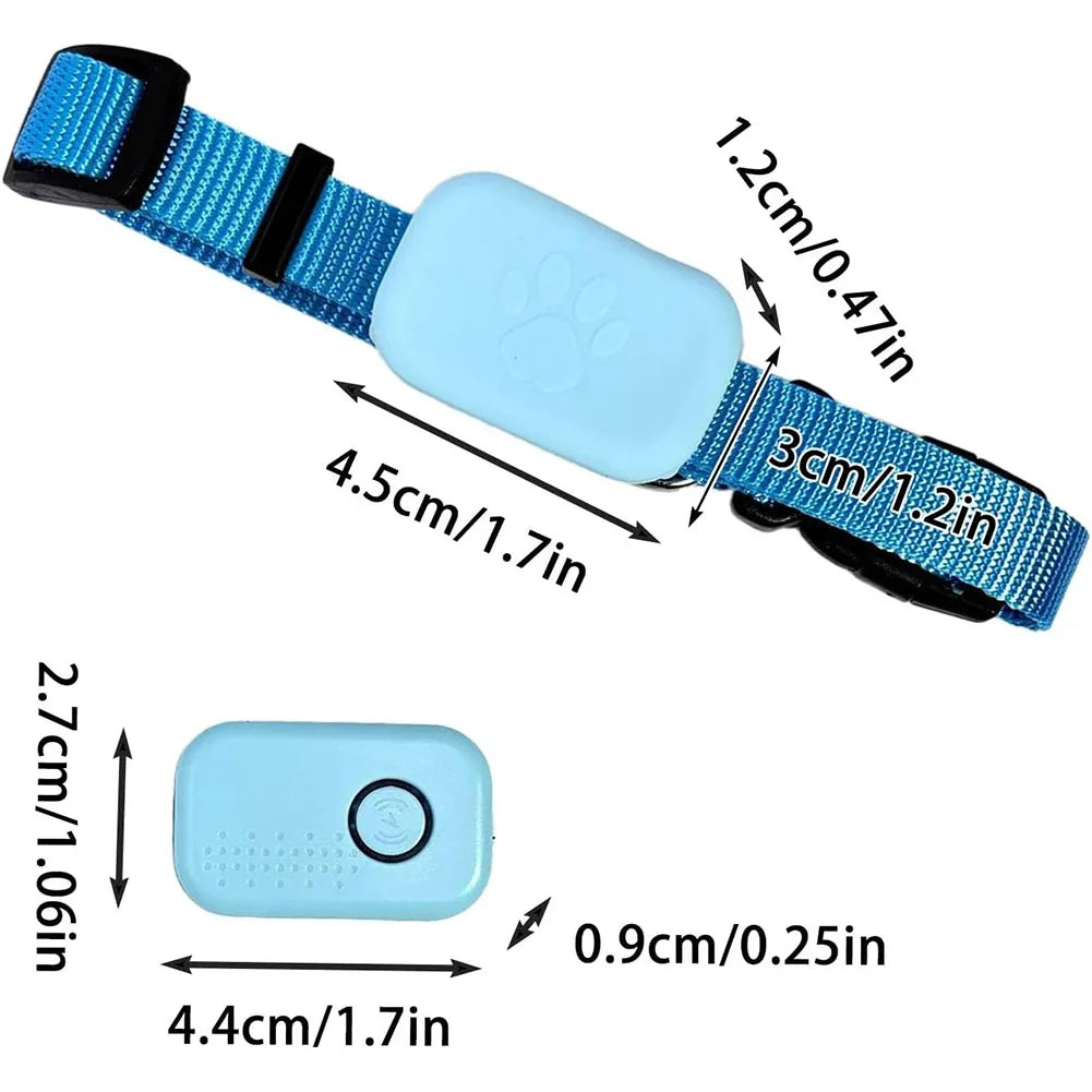 Smart Pet Collar Tracker for Cats & Dogs — 6–12 Month Battery Life