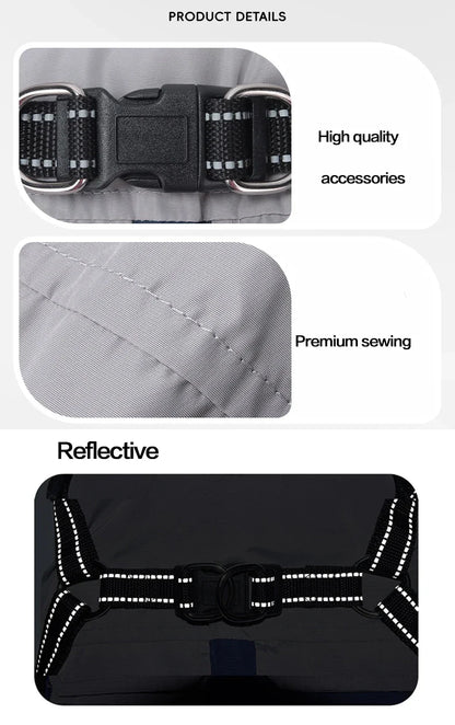 Reflective Winter Vest Harness Jacket for Dogs & Cats