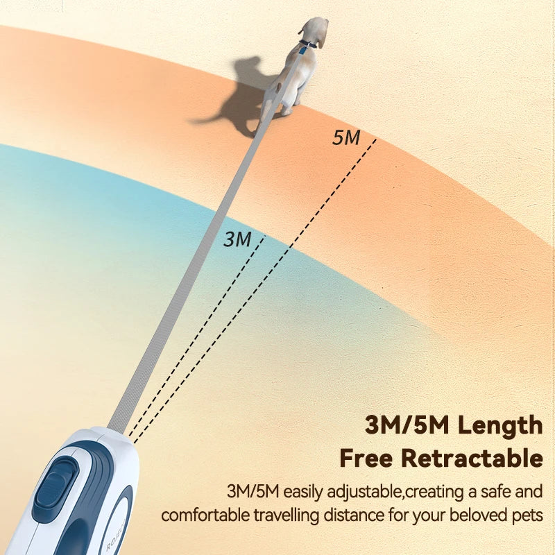 Automatic Retractable Dog Leash - Extendable Walking Lead for Small to Large Dogs