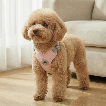 Reflective X-Shape Dog Harness & Leash Set | Adjustable Quick-Release Vest for Small & Medium Dogs