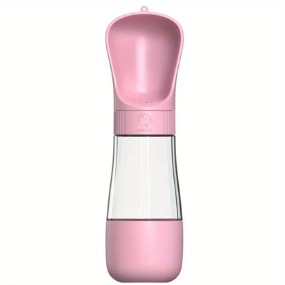 Portable Dog Water Bottle & Bowl - 2-in-1 Travel Hydration Dispenser