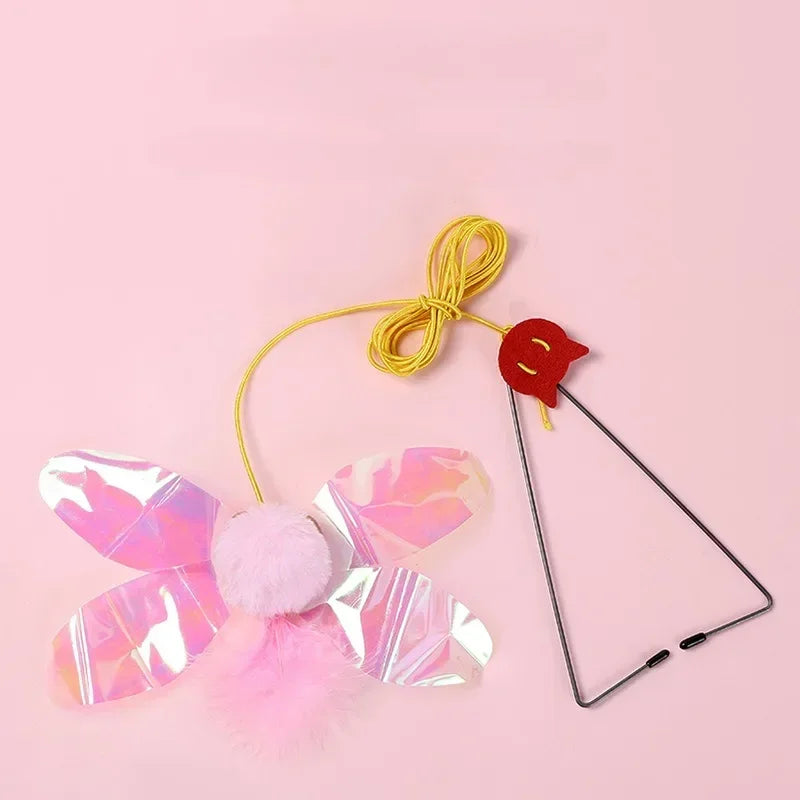 Cat Elastic Rope Toy with Bell and Door Hanger