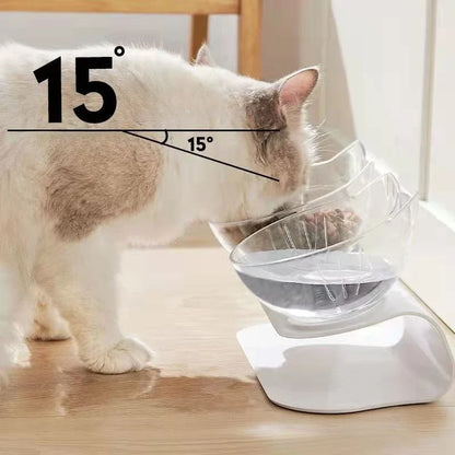 Double Pet Bowl with Non-Slip Stand