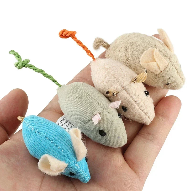 Plush Catnip Mouse Toy for Cats