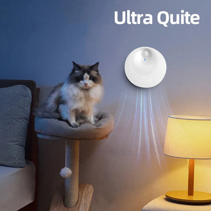 Smart Cat Litter Deodoriser — 4000mAh Automatic Odour Purifier for Litter Boxes
