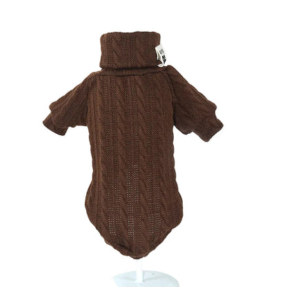 Knitted Turtleneck Dog Sweater