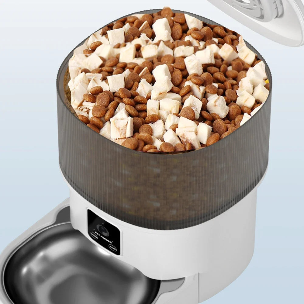 Smart WiFi Pet Feeder with Video Camera and Water Fountain